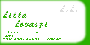 lilla lovaszi business card